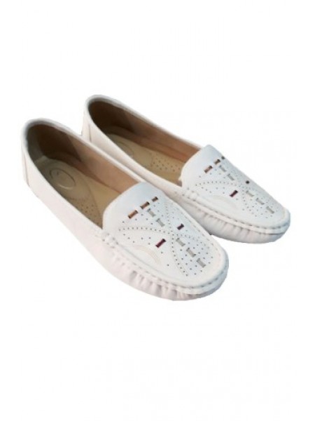 White Lug Sole Trendy loafers