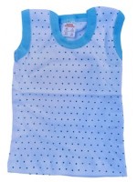 Infant/Toddler Soft Cotton Plain White Dotted Vests