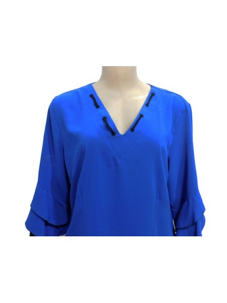 Flowy Plus Size Lightweight Fabric Blouse