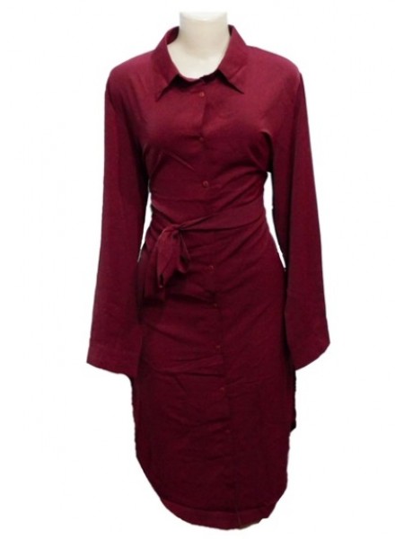 Tie Up Shirt Dress