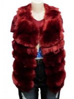 Faux Fur Fashion Long Vest Jackets