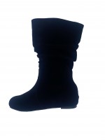 Suede Mid-Calf Boots